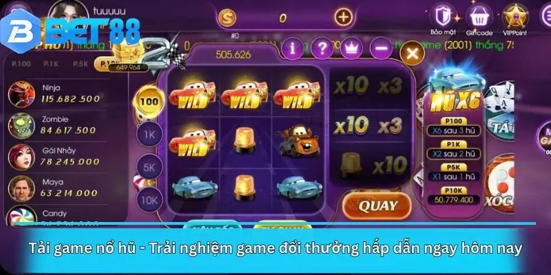 Tải game nổ hũ - Trải nghiệm game đổi thưởng hấp dẫn ngay hôm nay