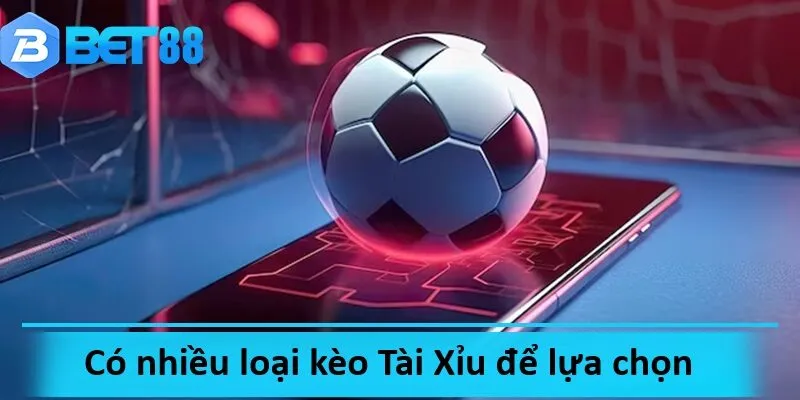 Có nhiều biến thể kèo tài xỉu trong các dạng kèo khác nhau